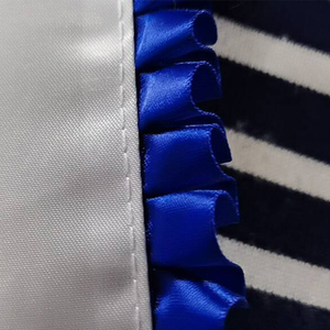 批发定制设计万圣节服装派对旅游美国小姐腰带个性化红蓝褶边夏季围巾 - Product Image 4