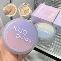 Crème BB à double couche avec coussin d'air et correcteur 3 teintes, fond de teint portable tout-en-un pour le visage, fini mat longue tenue