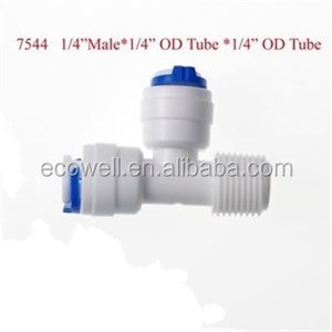 प्रकार टी पानी फिल्टर त्वरित कनेक्ट एक्वेरियम आरओ पानी भागों नर बसपा और ट्यूब कनेक्शन - Product Image 3