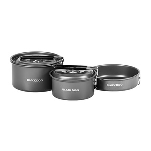 Blackdog panci persediaan berkemah luar ruangan, panci logam campuran aluminium, peralatan masak berkemah lengkap portabel - Product Image 1