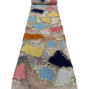 Tela <span class=keywords><strong>de</strong></span> encaje africana geométrica multicolor NI.AI con lentejuelas doradas bordadas, encaje nigeriano <span class=keywords><strong>de</strong></span> tul, encaje Aso Ebi para vestidos <span class=keywords><strong>de</strong></span> fiesta. - Product Image 6