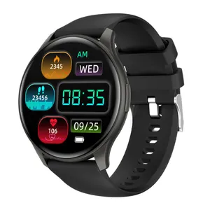 El popular reloj inteligente ZW60 con pantalla AMOLED con monitoreo de frecuencia cardíaca reloj despertador control remoto calendario recordatorios de llamadas