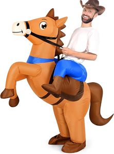Costume de cheval <span class=keywords><strong>gonflable</strong></span> pour adultes, unisexe, cosplay, <span class=keywords><strong>cowboy</strong></span>, fête d'Halloween, performance - Product Image 2