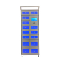Casier de ramassage de repas intelligent SNBC avec serrure électromagnétique, contrôle de température (35-50°C), 18 compartiments, design transparent, Android 4.4.2