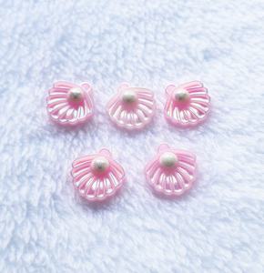 Pendientes de <span class=keywords><strong>Perlas</strong></span> de Resina Rosa de 15 mm con Perla Blanca para Pegar como Decoración, Gran Venta - Product Image 3