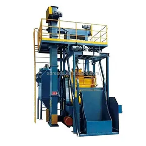 Automatic Small Type Tumble Q3210 Crawler Belt Shot Blast Cleaning Machine For Treating Castings