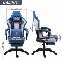 Dowinx – chaise de bureau pour ordinateur de course, haute qualité, avec Logo personnalisé, chaise de jeu Pc Sillas Gamer avec repose-pieds