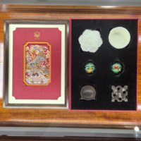Boules de Baoding musicales en résine Shouxing Magpie Persimmon Lotus, revêtement en résine, « La chance vient à la suite de la chance », coffret cadeau