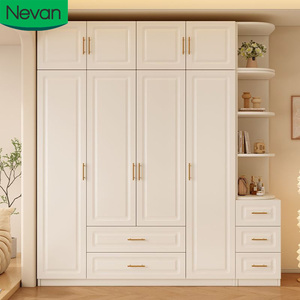 Muebles de Dormitorio, <span class=keywords><strong>Armario</strong></span> de Diseño de Lujo con 4 Puertas, Precio de Mayoreo, Excelente <span class=keywords><strong>Armario</strong></span> de <span class=keywords><strong>Esquina</strong></span> de Madera Personalizado para Mujer - Product Image 1