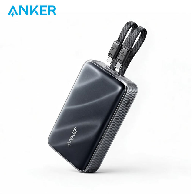ANKER Zolo 20000mAh Power Bank 55W Max Fast Charger Built in Dual Type C Cables Portable External Battery Pack