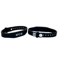 Bracelet en silicone NFC RFID étanche 13,56 MHz, paiement sans contact, bracelet pour le contrôle d'accès aux événements