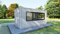 Installation rapide Mini maison de jardin mobile détachable Maison de conteneur en bois en acier pour l'hébergement en plein air en hôtel Fabriqué en Chine