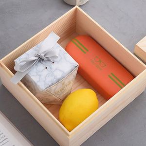 Eco-Friendly Bamboo Rectangular Wooden <b>Box</b> with Pine Engraving for Desktop Storage and Christmas <b>Gift</b> Packaging - Product Image 2