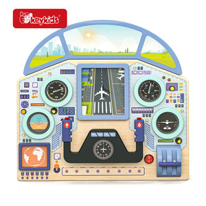 Personalizzare in legno aereo cabina di pilotaggio finzione gioco e simulatore giocattolo per 5 7 anni bambini eco-friendly vernice Montessori giocattoli W12D679 - Product Image 1