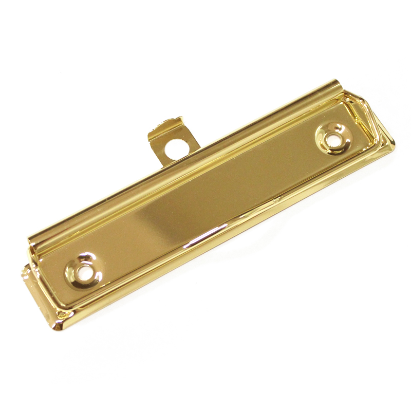 Золотое покрытие 120 мм, металлические зажимы для бумаг с металлическими крючками, никелированный зажим для платы