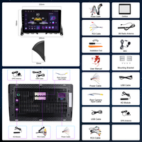 Autoradio Hikity 9 pouces pour Mercedes-Benz Classe C W204/S204 2007-2010, système audio 8 cœurs 4+64G/Carplay/Android Auto/GPS/WiFi/4G