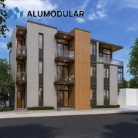 Villa préfabriquée de luxe, maison modulaire avec revêtement en aluminium, hôtels, complexes hôteliers, maisons clés en main entièrement meublées, directement de l'usine