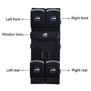 6PCS Interrupteur de rétroviseur de fenêtre et de phare pour V W Jetta 6 <span class=keywords><strong>Golf</strong></span> GTI <span class=keywords><strong>5</strong></span> 6 Tiguan Passat B6 CC 5ND959857 5ND941431B - Product Image 3