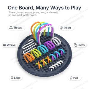 Tendance 2026 : Planche <span class=keywords><strong>d</strong></span>'activités sensorielles FLwarm en silicone, jouet anti-stress multi-positions, apaisant pour le stress, l'anxiété, le TDAH, l'autisme, pour les 3-14 ans - Product Image 2