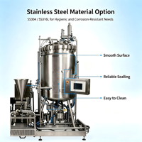 Système d'émulsification, de mélange, de dispersion et d'homogénéisation multifonctionnel ACS 5L-5000L pour poudre/eau/plastique/produits chimiques/aliments/boissons 220V