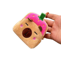 Porte-monnaie en peluche Capybara de la série Fruits de dessin animé, avec pendentif, petit cadeau, sac de rangement pour pièces de monnaie, à prix abordable