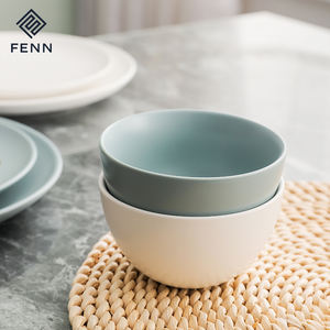 FENN Casa Nordic Moda Louça Céu Azul/Branco Cores Fruta Arroz Tigela Pratos Set Tigela Cerâmica Tigela para Casa e Cozinha - Product Image 1