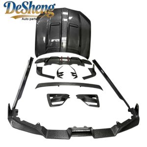 Installation sans dommages pour le modèle BMW X6M Facelift : Spoilers avant et arrière, capot et aileron arrière en fibre de carbone LD, un kit très vendu. - Product Image 2