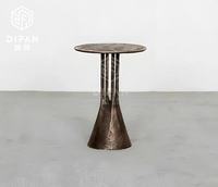 Hotel Villa Möbel High End Special Design Licht Luxus modernen runden Metall Couch tisch