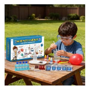 Kit de laboratoire éducatif STEM avancé pour enfants - Expériences de chimie, découverte pratique, amusant et sûr, boîte de jouets réactifs - Product Image 4