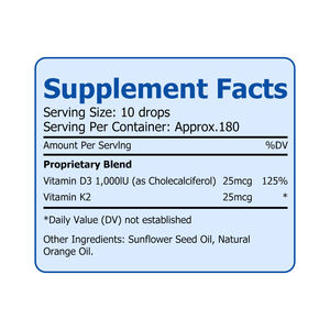 Più venduto vegano vitamina <span class=keywords><strong>D3</strong></span> integratore alimentare forte sistema immunitario vitamina <span class=keywords><strong>D3</strong></span> K2 gocce liquide - Product Image 2
