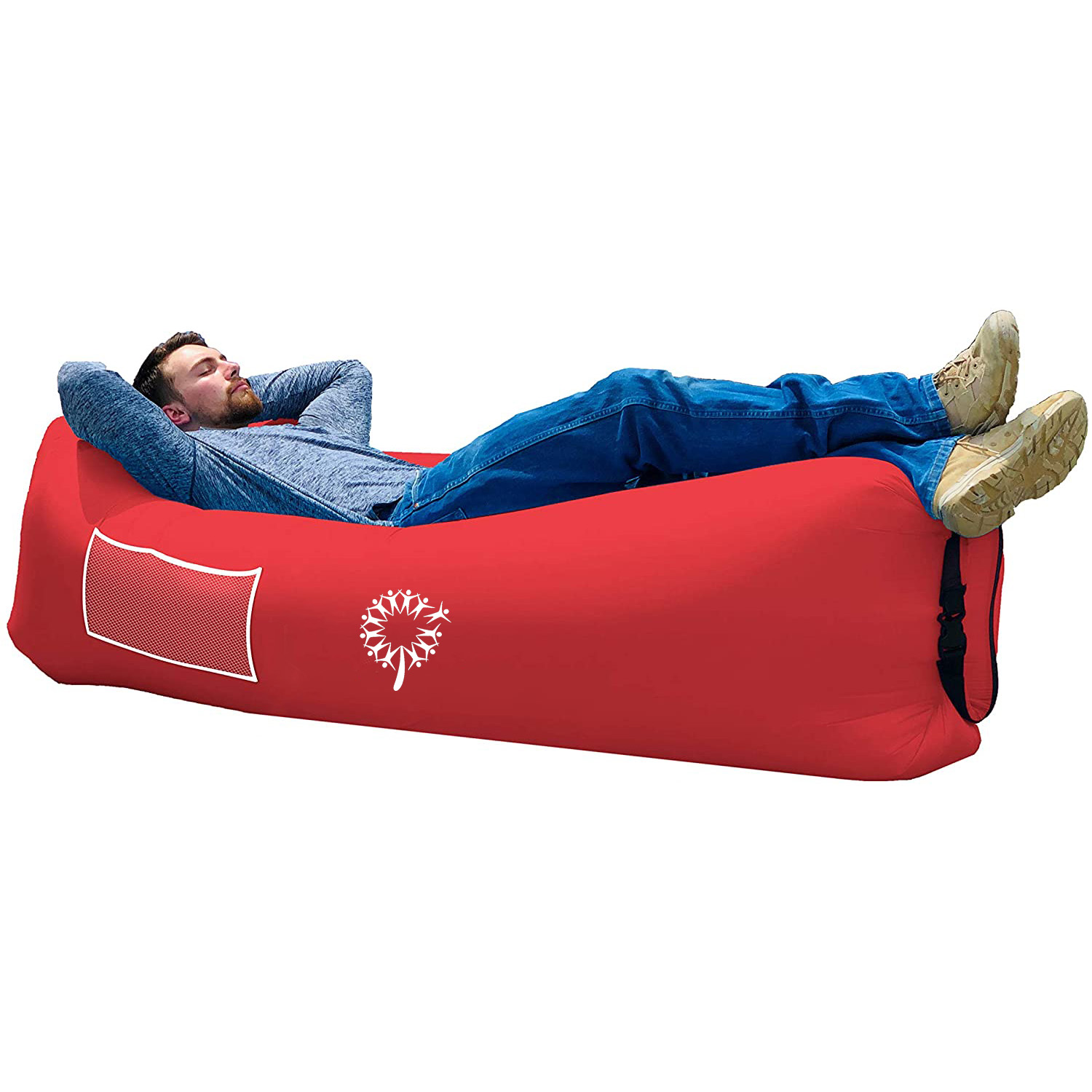 Outdoor Camping Inflatable Lounger, Lazy Beach Bag, Air Sofa, Portable Hammock, Waterproof