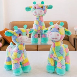 Peluche girafe arc-en-ciel douce 20 cm, poupée <span class=keywords><strong>cerf</strong></span> en patchwork, prix de machine d'arcade pour centre commercial, vente directe, bonne qualité - Product Image 3