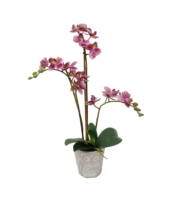 Fleur d'orchidée artificielle faite à la main gracieuse pour les arrangements de mariage élégants à la maison Fleur en pot de haute qualité pour l'obtention du diplôme