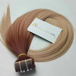 Extensiones de cabello virgen Remy humano liso y sedoso Máquina de trama doble elaborada en todos los estilos - Product Image 1
