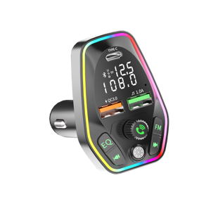 2022 New PD Car Mobile Phone Charger with Display BT5.0 <strong>Bluetooth</strong>-MP3 Player Hands-free Calling Car FM Transmitter - Product Image 3