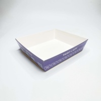Boîte d'emballage pour plateau de charcuterie à emporter, boîte à sandwich en papier kraft carrée, boîte à gâteau avec couvercle transparent