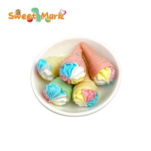 Halal Comida Vegetariana Forma de Helado Malvavisco <span class=keywords><strong>4</strong></span> Colores Dulce Suave Malva Caramelo - Product Image 6