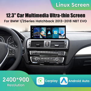 Autoradio Linux 12,3 pouces pour BMW Série 1/2 2013-2018 Hatchback Système NBT EVO Lecteur multimédia GPS Navigation CarPlay sans fil - Product Image 1