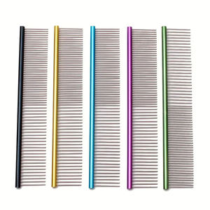 Commercio all'ingrosso Pet in acciaio inox pettine capelli di cane <span class=keywords><strong>Deshedding</strong></span> rastrello per gatto toelettatura spazzola - Product Image 1