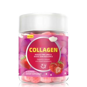 Wholesale Beauty Skincare Collagen Gummies Hydrolyzed Fish Collagen Peptides <strong>Vitamin</strong> C Supports Skin <strong>Digestion</strong> for Women - Product Image 1