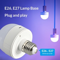 Ampoule LED d'urgence, éclairage RGB tricolore, lumière de nuit à fixation magnétique, télécommandée, rechargeable, à intensité variable