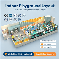 Parc d'attractions pour enfants de 1000 m², thème spatial, grands toboggans en plastique, jeux interactifs, jeux doux, équipement de terrain de jeu intérieur pour enfants