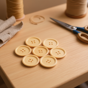 Bottoni in Legno Ilan 30mm 10 Pezzi Accessori per Cucito e Artigianato - Product Image 3