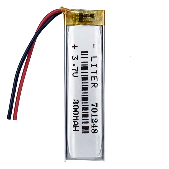 Polymer Li-ion Battery 3.7 V 701248 300mah Polymer Lithium Battery MP3 Radio Equipment Mini LED Toys
