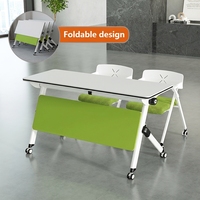 Table de conférence mobile pliable, gain de place, table pliante pour la formation, mobilier pour salle de formation et projets scolaires
