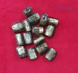 Perles en verre soufflé de Murano, forme ovale 11x19mm, couleurs personnalisées, pour la fabrication de bijoux, perles en vrac en boîte, en provenance d'Inde - Product Image 1
