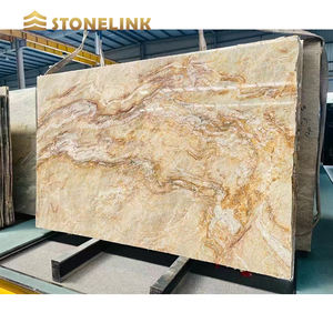 <span class=keywords><strong>Nacarando</strong></span> cuarcita Van Gogh cuarcita Nacarado cuarcita dorada para encimeras de cocina isla - Product Image 2
