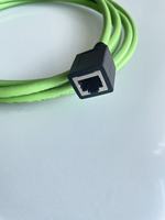 Connecteur femelle M12 D Code 4 broches étanche IP67 vers RJ45 femelle droit avec câble Profinet Cat5e haute flexibilité et haute vitesse