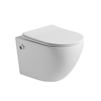 Nouveau design cuvette de toilette suspendue ronde haut de gamme toilettes suspendues avec bidet intégré