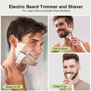 <span class=keywords><strong>Rasoir</strong></span> électrique sans fil pour hommes, <span class=keywords><strong>rasoir</strong></span> 2 en 1 pour barbe, nez, pattes, corps, rasoirs pour hommes, épilateur pour l'épilation masculine - Product Image 4